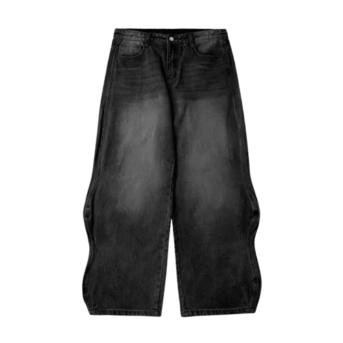Black denim jeans